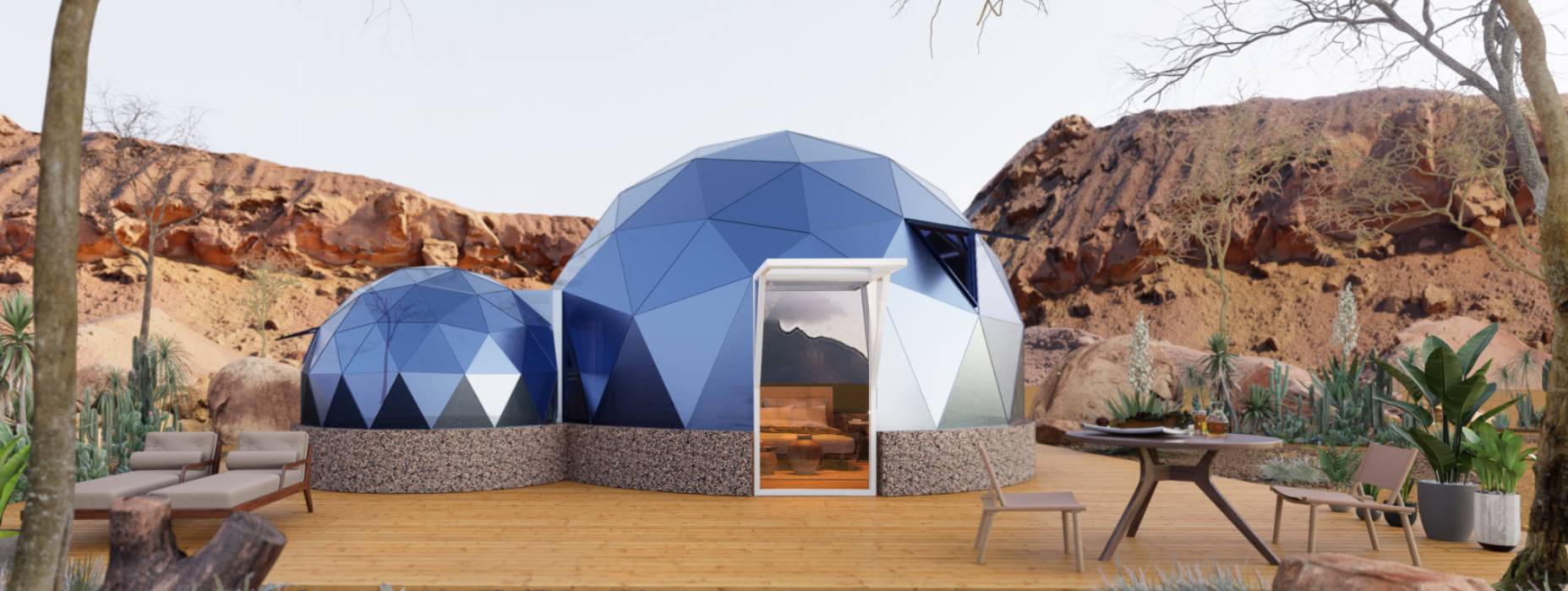 诏安县球形智能光伏玻璃星空房